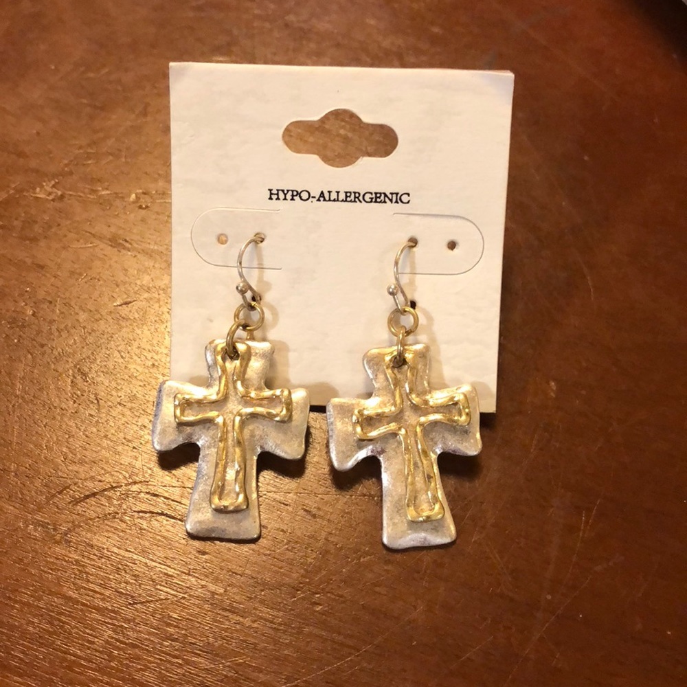Cross earrings